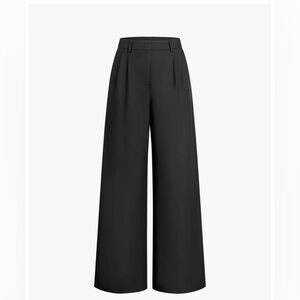 Commense Classic Black Wide-Leg Trousers